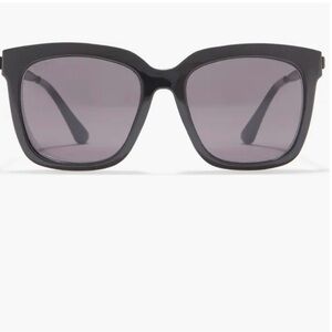 Hailey 54mm Square Sunglasses with Gradient Lenses Color Matte Black/grey